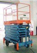 High Strength Manganese Steel Mobile Scissor Lift Of 450kg Loading Capacity