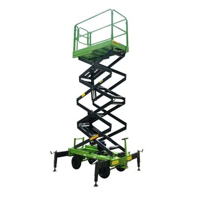 Manual Pushing Mobile Scissor Lift 14 Meters Aerial Work Platform