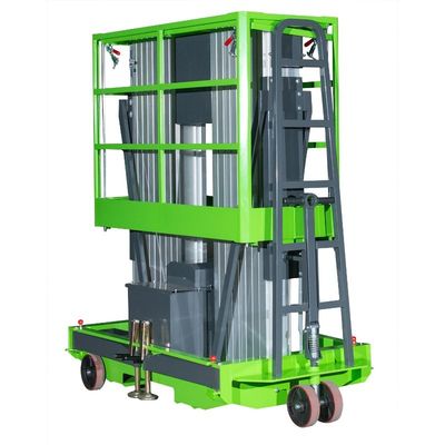 6m Platform Height Mobile Vertical Lifting Platform With Double Mast