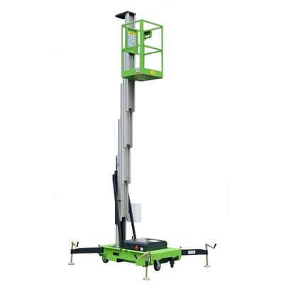Aluminum Alloy Industrial Vertical Platform Lift Single Mast 6 Meters Lift Height