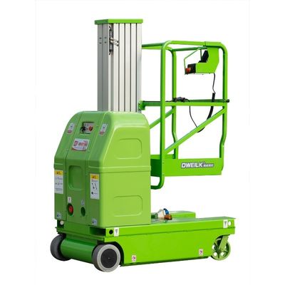 8m Working Height Vertical Lifting Platform , Single Mast Aerial Work Platform