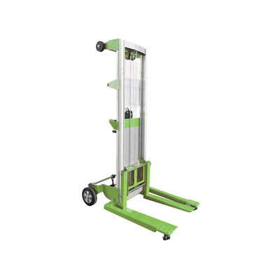 Manual Material Lift Portable Hand Winch Lifter Stacker Manual Lift