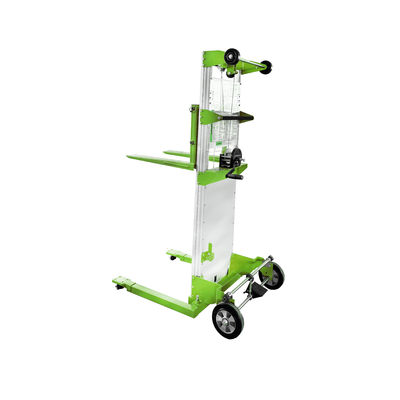 Manual Material Lift Portable Hand Winch Lifter Stacker Manual Lift