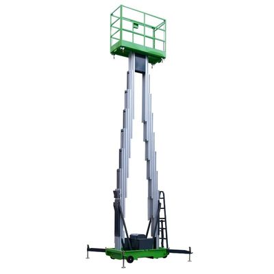Double Mast Mobile Vertical Lifting Platform Aerial Work Platform
