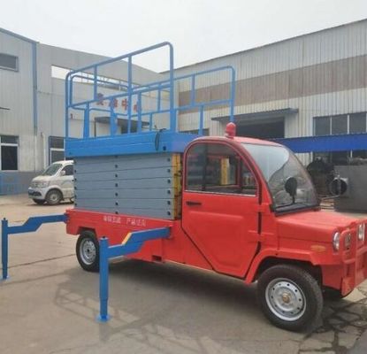 11M Lifting Height 450KG Loading Capacity 2.2Kw Manganese Steel Truck Mounted Scissor Lift