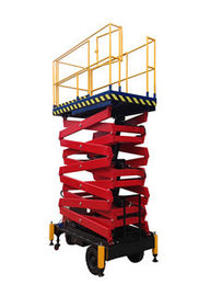 AC / DC Motorized Device Mobile Scissor Lift , 2.2Kw Lifting Power