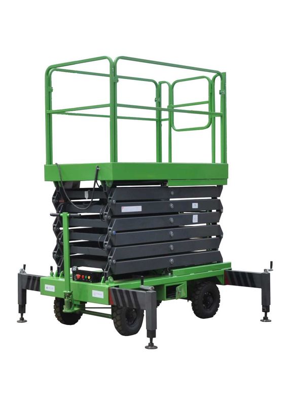 7.5m Mobile Scissor Lift With Anti - Skid Platform 1.8 * 1m of 450kg of Capacity