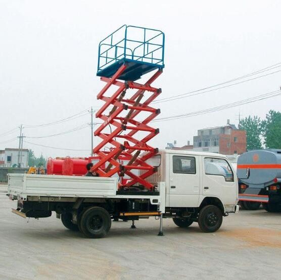 14m Lifting Height Mobile Truck Mounted Scissor Lift with 450kg Loading Capacity